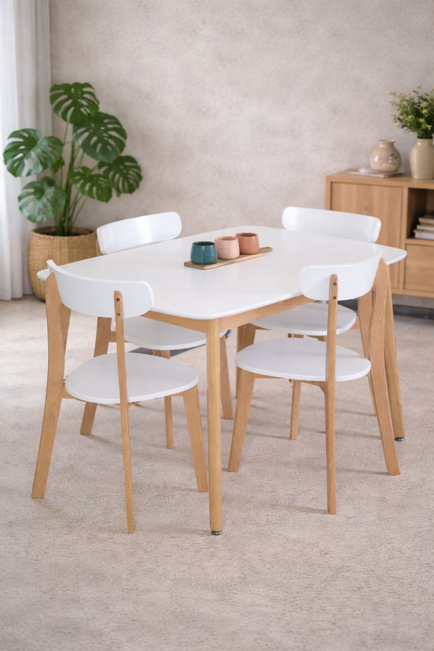 Table et Chaises style scandinave