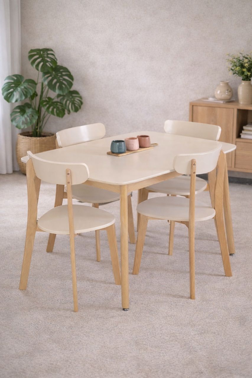Table et Chaises style scandinave